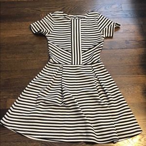 Black and White Striped Dress